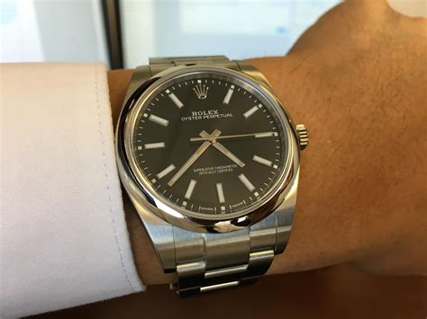 rolex oyster perpetual 39 with suit